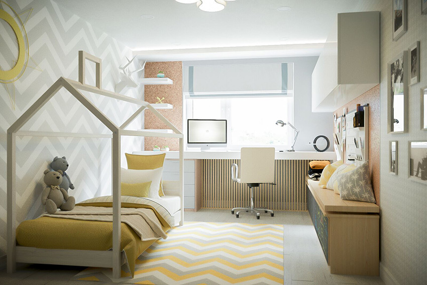 Дизайн интерьера трёхкомнатной квартиры