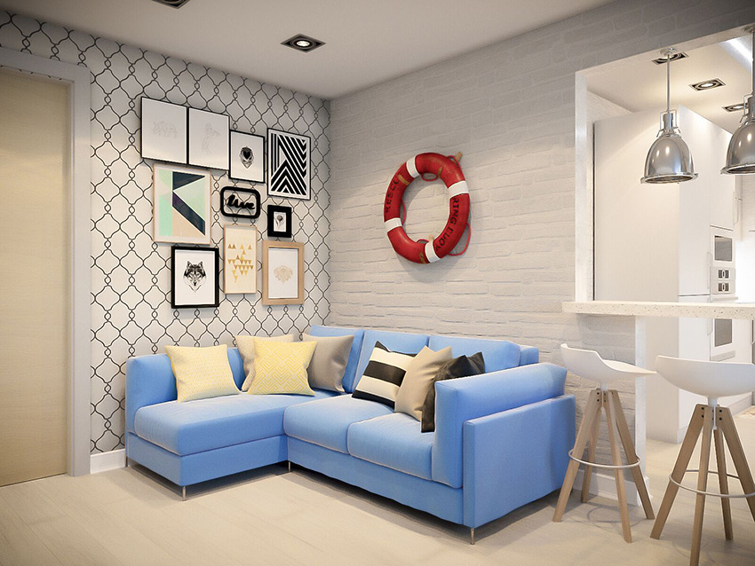 Дизайн интерьера трёхкомнатной квартиры