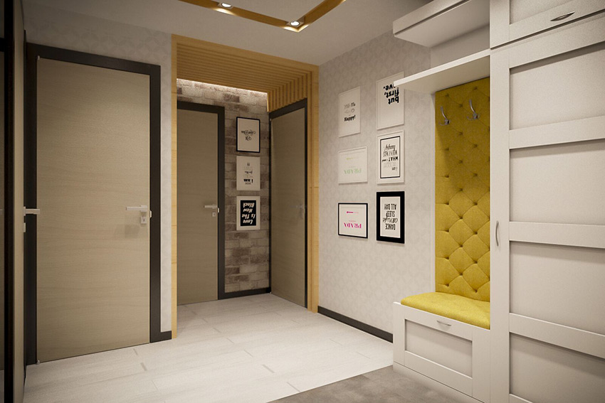 Дизайн интерьера трёхкомнатной квартиры