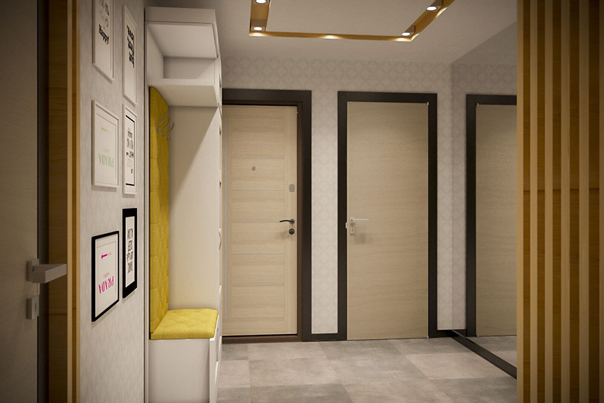 Дизайн интерьера трёхкомнатной квартиры