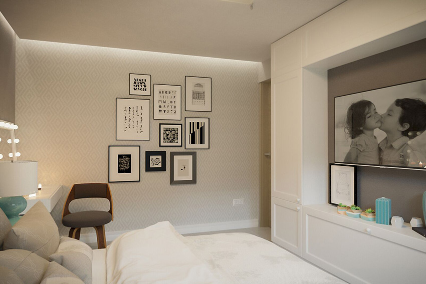 Дизайн интерьера трёхкомнатной квартиры