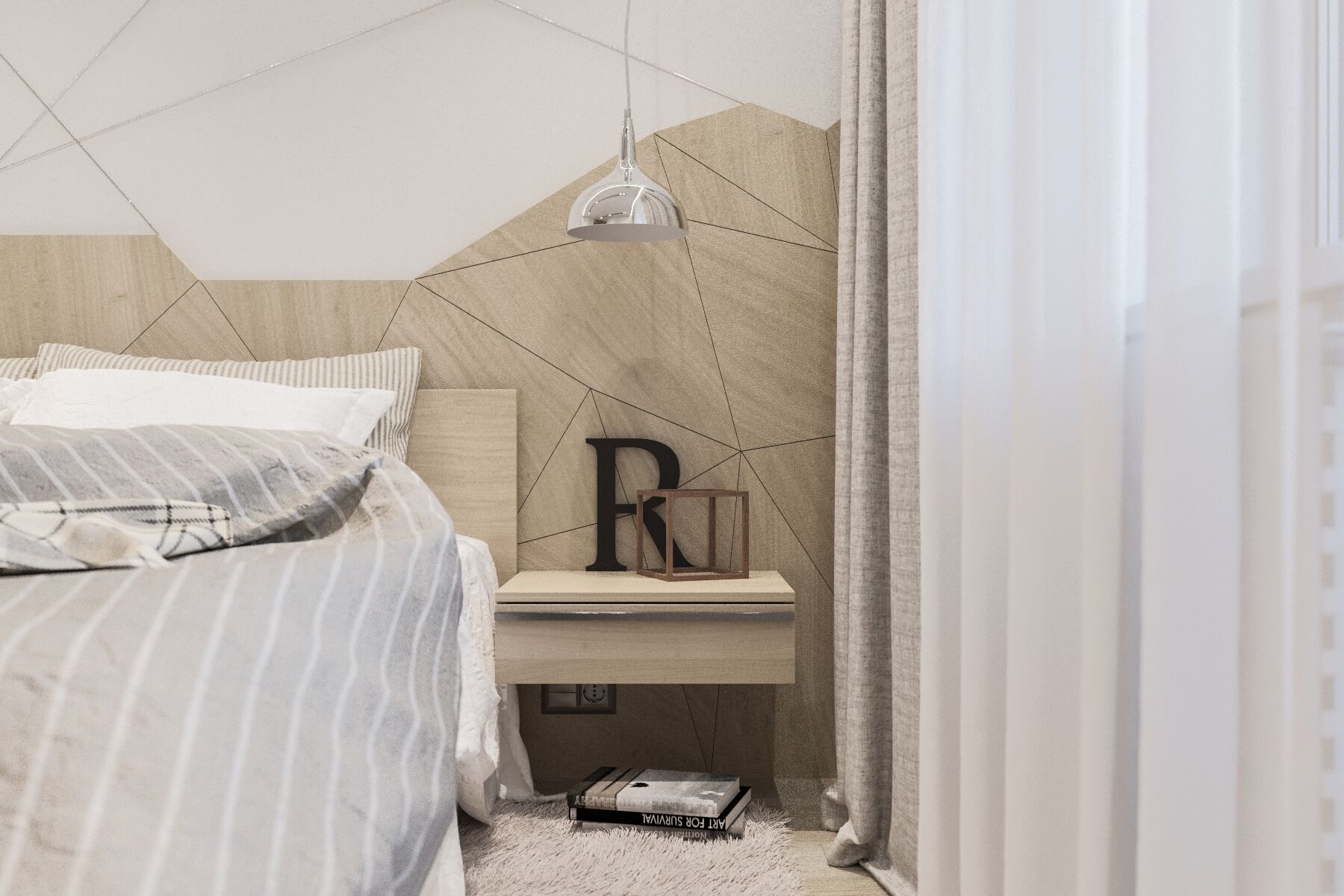 Дизайн интерьера спальной комнаты в квартире в Минске