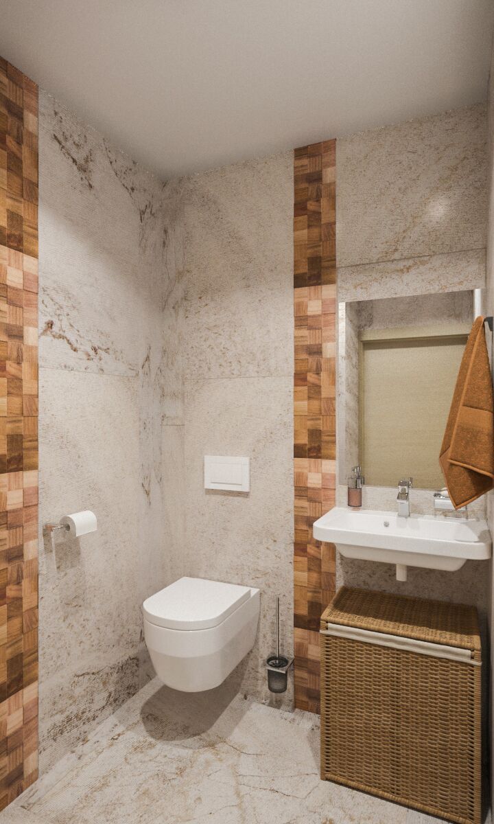 Дизайн интерьера рабочего кабинета в квартире в Минске