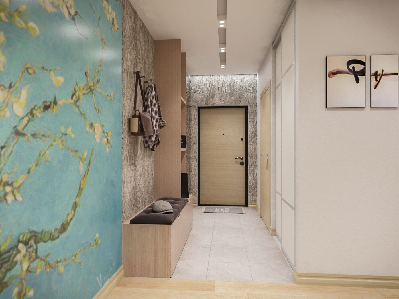 Дизайн интерьера спальной комнаты в квартире в Минске